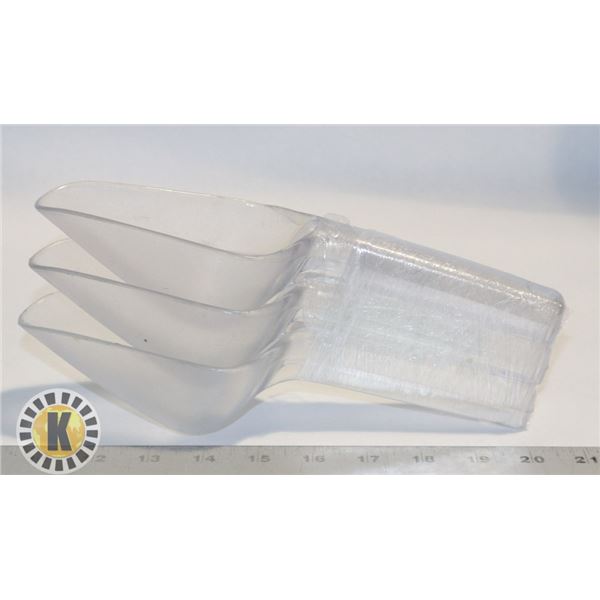 3 SMALL PLASTIC ICE SCOOPER