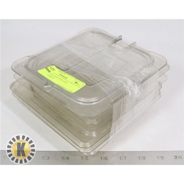 6 CAMBRO 60CWCHN LIDS- TRANSPARENT