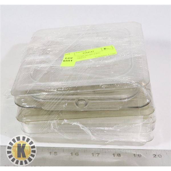 6 CAMBRO 60CWCHN LIDS- TRANSPARENT