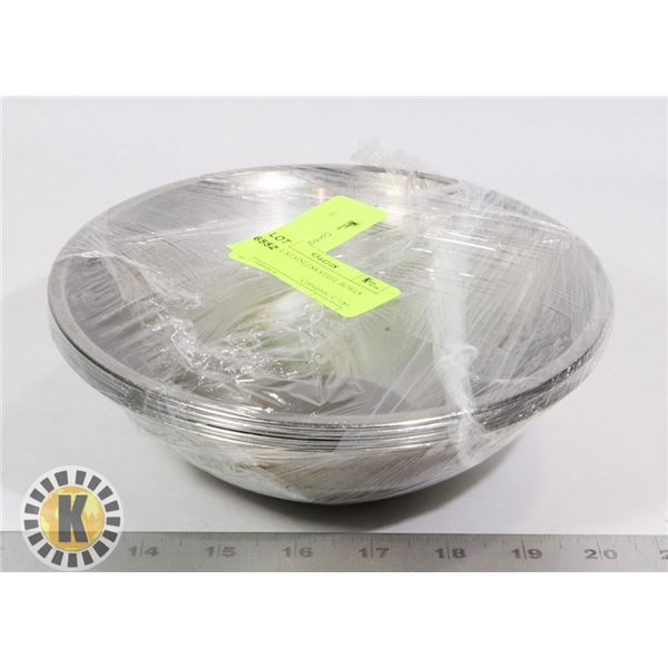 6 SMALL STAINLESS STEEL BOWLS