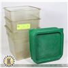 Image 1 : 3 10 QUARTZ RECTANGLE CAMBRO CONTAINER