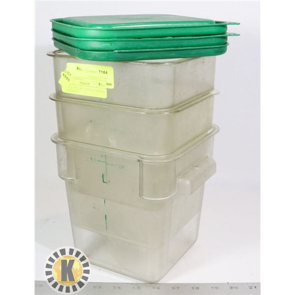 3 10 QUARTZ RECTANGLE CAMBRO CONTAINER