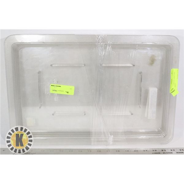 4 CAMBRO 1218CCW LARGE LIDS- TRANSPARENT