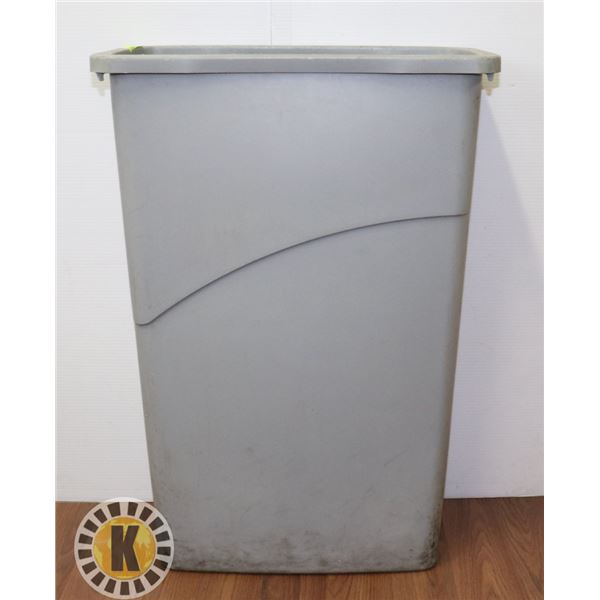 SLIM GREY GARBAGE BIN