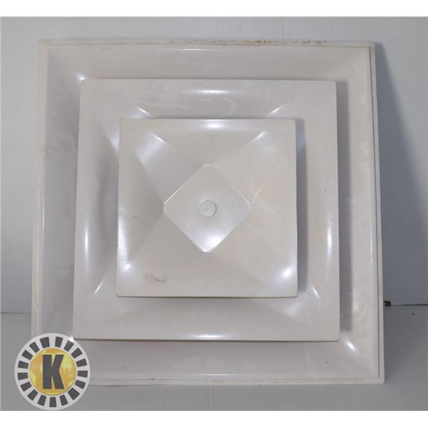 1 CEILING VENT AND FLEXIBLE ALUMINUM FOIL DUCT