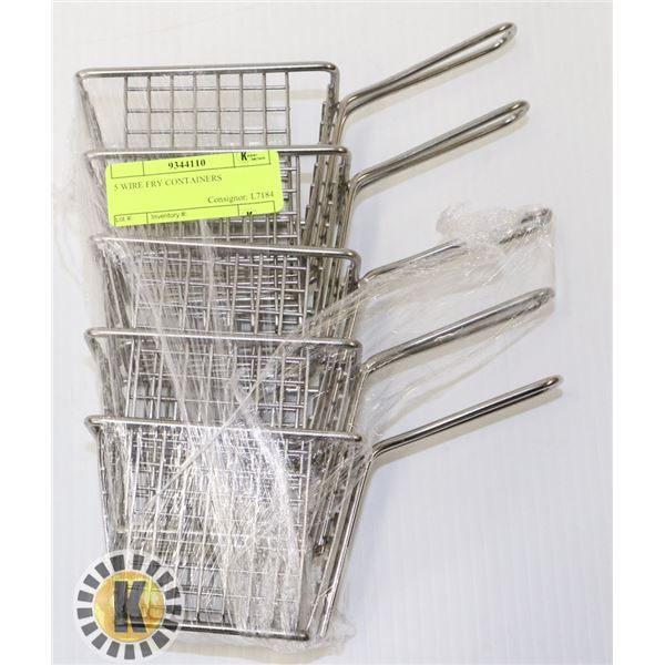 5 WIRE FRY CONTAINERS