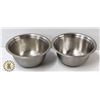 Image 1 : 2 MEDIUM STAINLESS STEEL BOWLS
