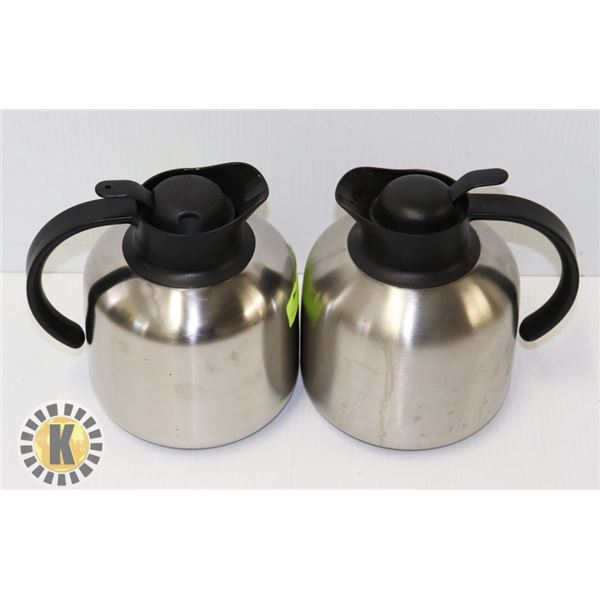2 INSULATED COFFEE POTS FOR COMPACT BUNN COFFEE MACHINE