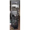 Image 1 : SERVER RACK WITH WIRING AND SOME COMPONENTS