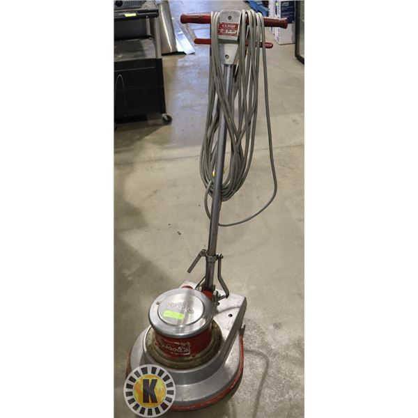 G.H WOOD COMMERCIAL FLOOR POLISHER W/ PADS