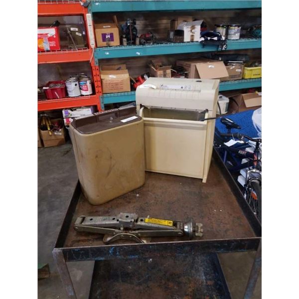 SAF-D-POSIT BOX PAPER SHREDDER AND SCISSOR JACK