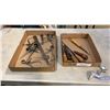 Image 1 : LOT OF VINTAGE CHISELS AND MEASURING GUAGES
