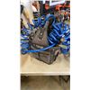 Image 2 : TOOL BAG AND BOX WITH TOOLS, GARDEN HOSE AND TOOLBELTS