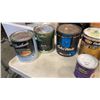 Image 2 : 7 PAILS OF WOOD FINISH, STAIN, PAINT