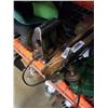 Image 2 : VINTAGE MANUAL POWER BENCH GRINDER WITH BULB PLANTER AND TOASTER WORKING