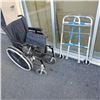 Image 1 : FOLDING WHEEL CHAIR AND FOLDING WALKER