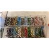Image 3 : ORANGE 3 DRAWER ORGANIZER AND ACRYLIC ORGANIZER OF BEAD MAKING JEWELRY