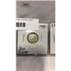 Image 3 : 1939 CANADIAN COINS .800 SILVER 25 CENT, 10 CENT, AND NICKEL AND 1 CENT