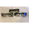 Image 3 : 3 PAIRS AS NEW TRUE BLUE LIGHT FILTERING GLASSES - CHANCE, SWAG AND EXTEND