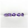 Image 1 : NEW STERLING SILVER GENUINE AMETHYST RING SIZE 7 W/ APPRAISAL $645