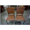 Image 2 : 4 METAL FRAME WICKER CHAIRS