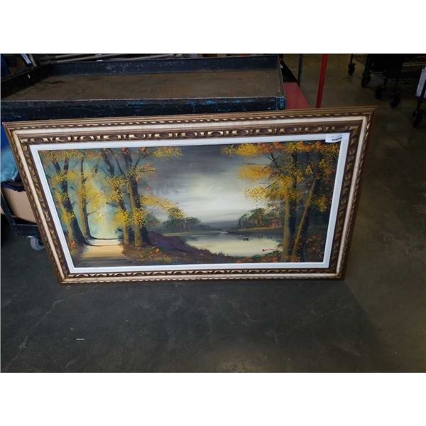 56 X 33 INCH GILT FRAMED OIL PAINTING