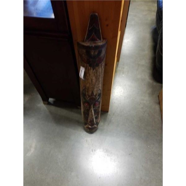 CARVED WOOD WALL MASK - INDONESIAN