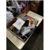 Image 2 : 2 TRAYS OF ESTATE GOODS, NEW ITEMS, MASK FILTERS