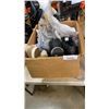 Image 1 : BOX OF SHOES AND NEW CLOTHING