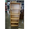 Image 1 : 6 FOOT MAPLE FINISH BOOKSHELF