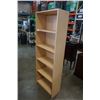 Image 2 : 6 FOOT MAPLE FINISH BOOKSHELF