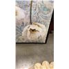 Image 8 : METAL FRAMED FLOWER MIRROR AND PRINT