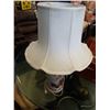 Image 2 : HAND PAINTED PORCELAIN LAMP WITH SHADE
