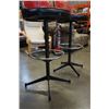 Image 8 : THREE RETRO SWIVEL BAR STOOLS