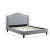Image 2 : BRAND NEW QUEEN SIZE "TWILIGHT"  UPHOLSTERED BEDFRAME - RETAIL $999