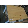 Image 2 : PINE AND WHITE DINING TABLE WITH 4 CHAIRS