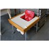Image 2 : VINTAGE DOLL ROLLING HIGH CHAIR