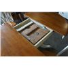 Image 8 : MODERN TABLE W/ HIDDEN LEAF AND 4 CHAIRS