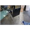 Image 8 : MODERN GLASSTOP DINING TABLE WITH 4 LEATHER AND CHROME DINING CHAIRS