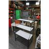Image 2 : BLACK METAL BAKERS RACK WITH WHITE SHELVES