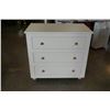 Image 1 : WHITE 3 DRAWER DRESSER