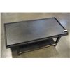Image 2 : GREY COFFEE TABLE WITH BRASS ACCENTS