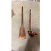 Image 2 : HAND HAMMERED COPPER BOWL WITH COPPER UTENSILS AND CUP