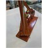 Image 8 : 2 SMALL WOOD GLOBES AND MINI WOOD HARP