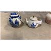 Image 2 : STAFFORDSHIRE ENGLISH TEAPOT AND GINGER JARS