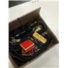 Image 2 : BOX OF GUITAR PARTS AND STRAP