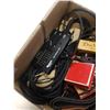 Image 3 : BOX OF GUITAR PARTS AND STRAP