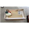 Image 6 : MOTHER OF PEARL WALL PLAQUE WITH CORRESPONDANCE SET AND JEWELRY BOXES