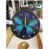 Image 2 : 4 NEW BLUE BUTTERFLY CLOCKS