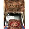 Image 1 : Two small Persian rugs (well worn)